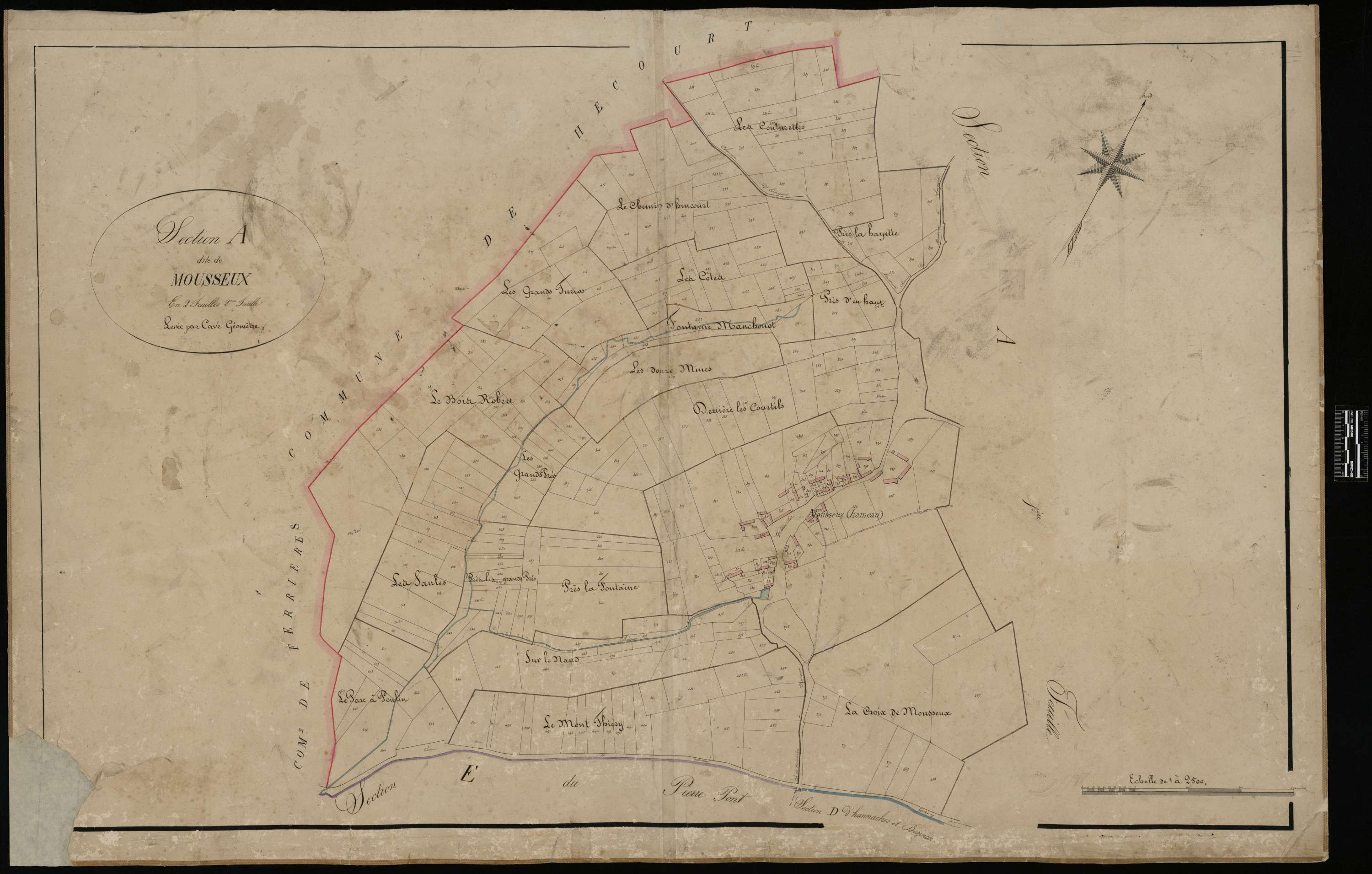 Hannaches - Cadastre napoléonien, section A2