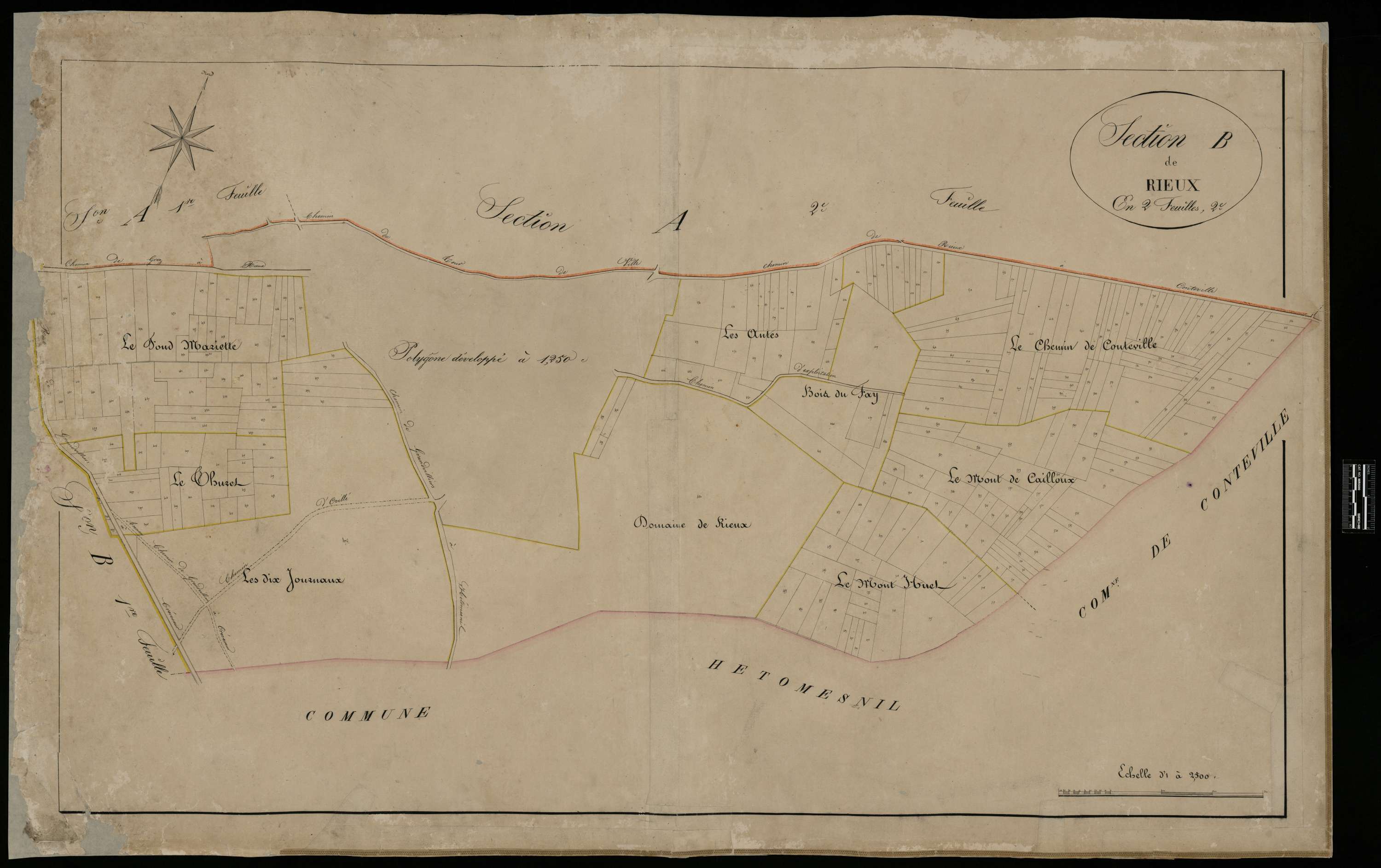 Le Hamel - Cadastre napoléonien, section B2