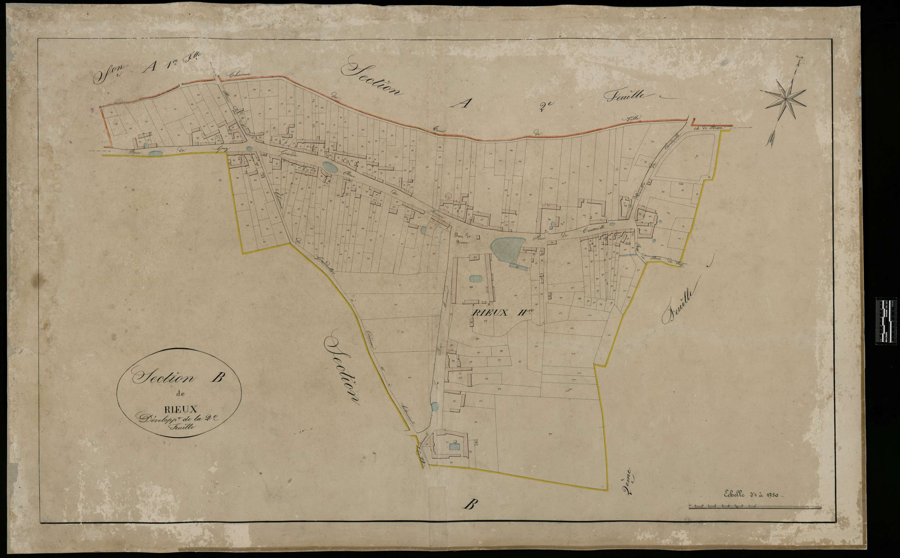 Le Hamel - Cadastre napoléonien, section B2, développement