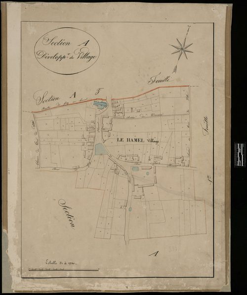 Le Hamel - Cadastre napoléonien, section A, développement