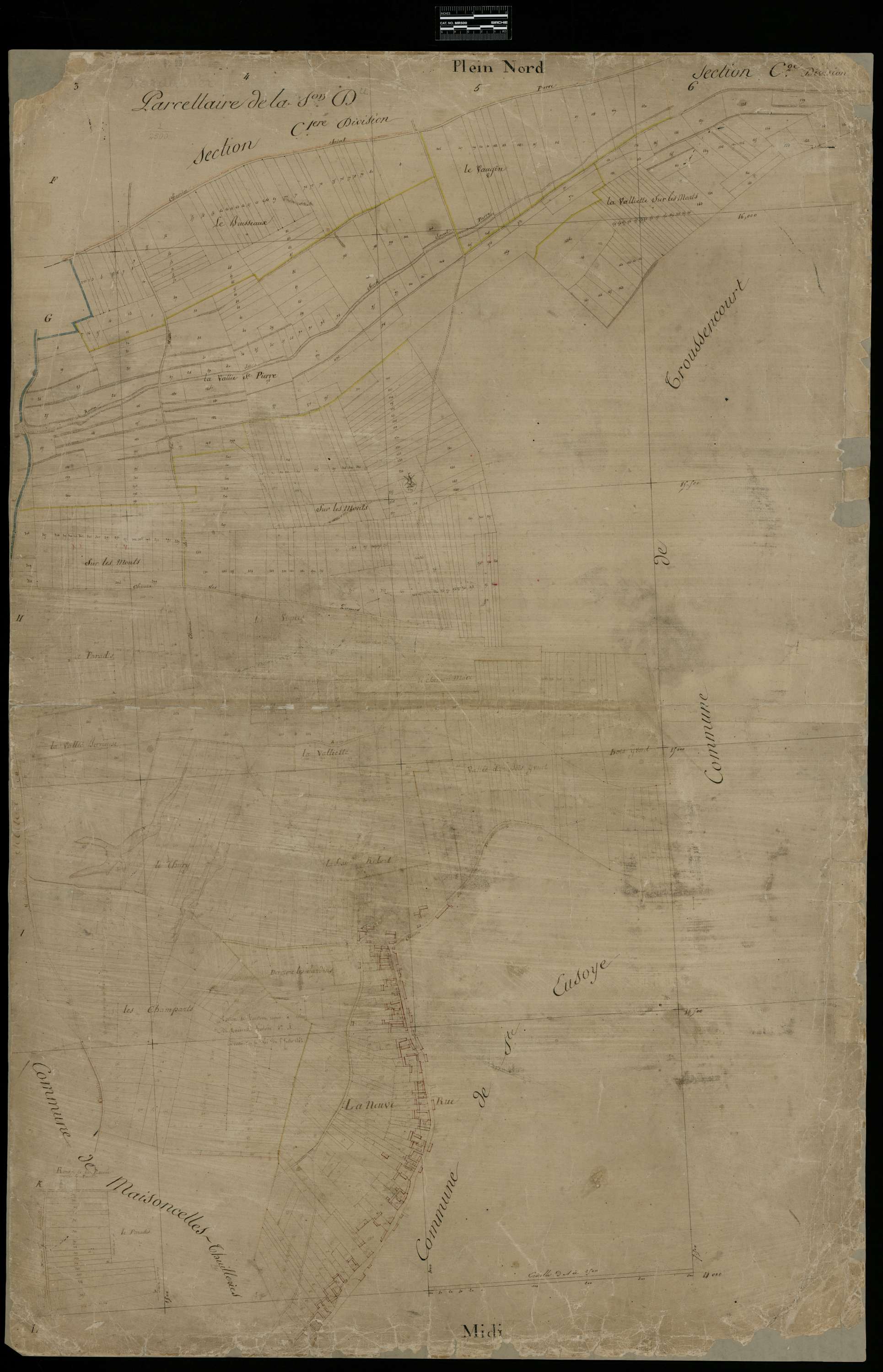Hardivillers - Cadastre napoléonien, section D