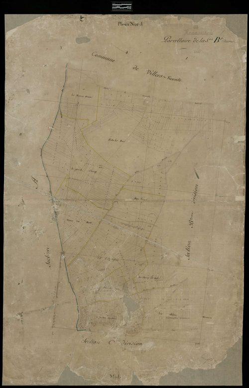 Hardivillers - Cadastre napoléonien, section B1