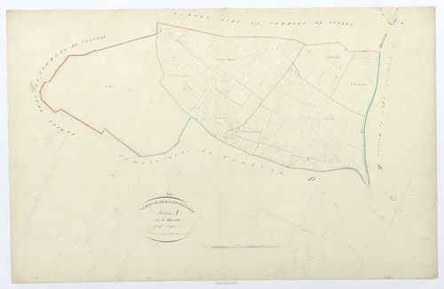 Hautefontaine - Cadastre napoléonien, section A, feuille unique
