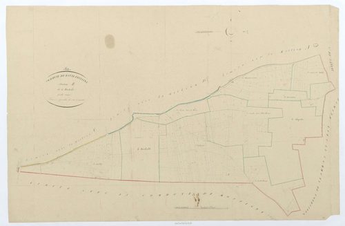 Hautefontaine - Cadastre napoléonien, section B, feuille unique
