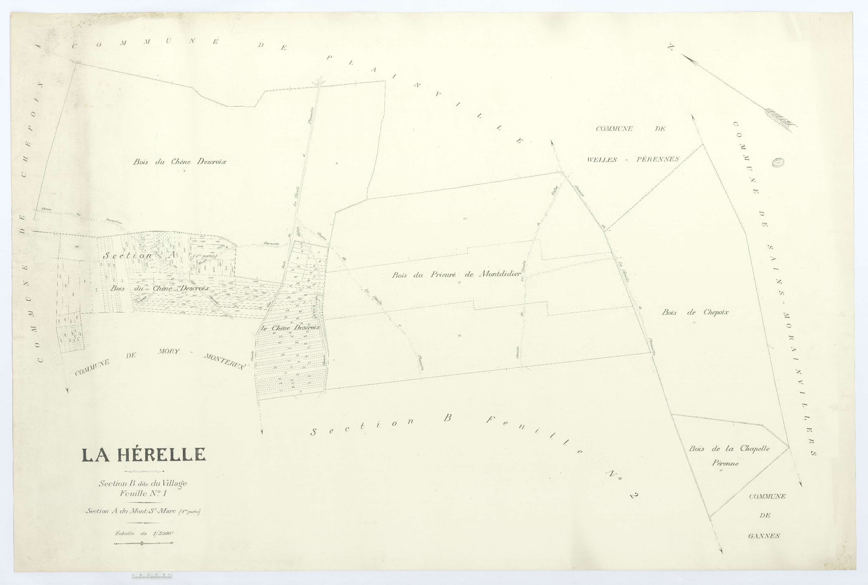 La Hérelle - Cadastre napoléonien (copie), section A1B1