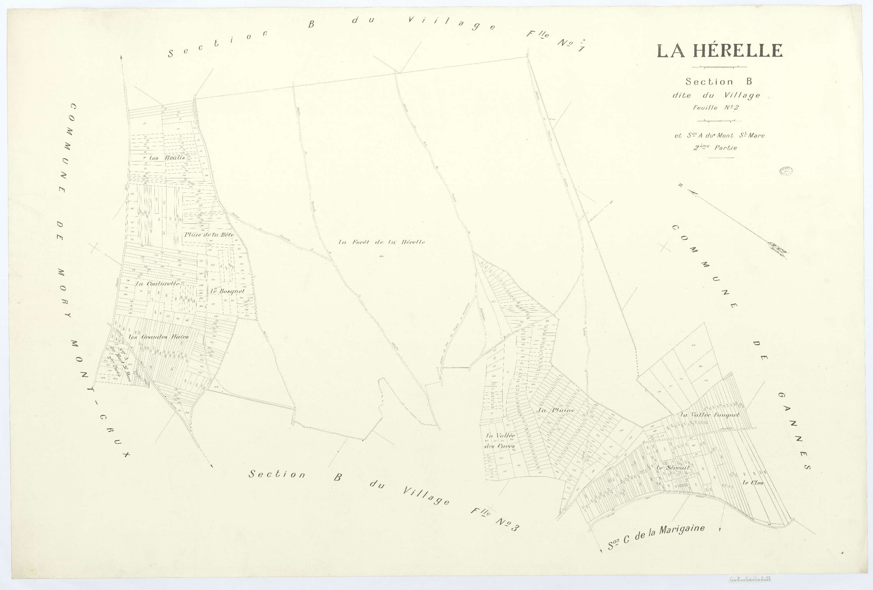 La Hérelle - Cadastre napoléonien (copie), section B2