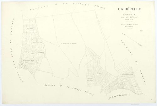 La Hérelle - Cadastre napoléonien (copie), section B2