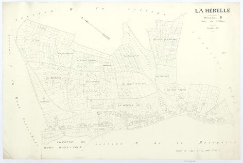 La Hérelle - Cadastre napoléonien (copie), section B3