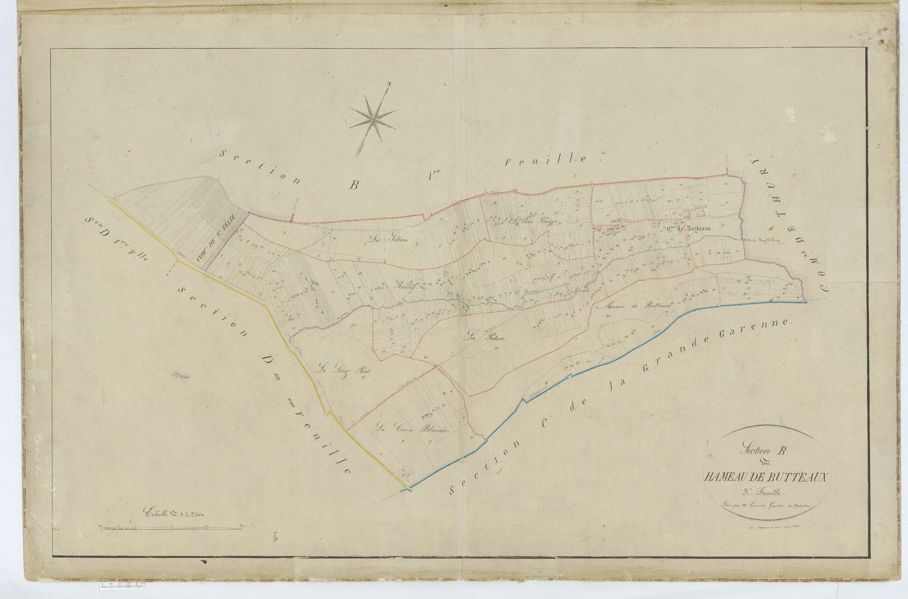 Hondainville - Cadastre napoléonien, section B2