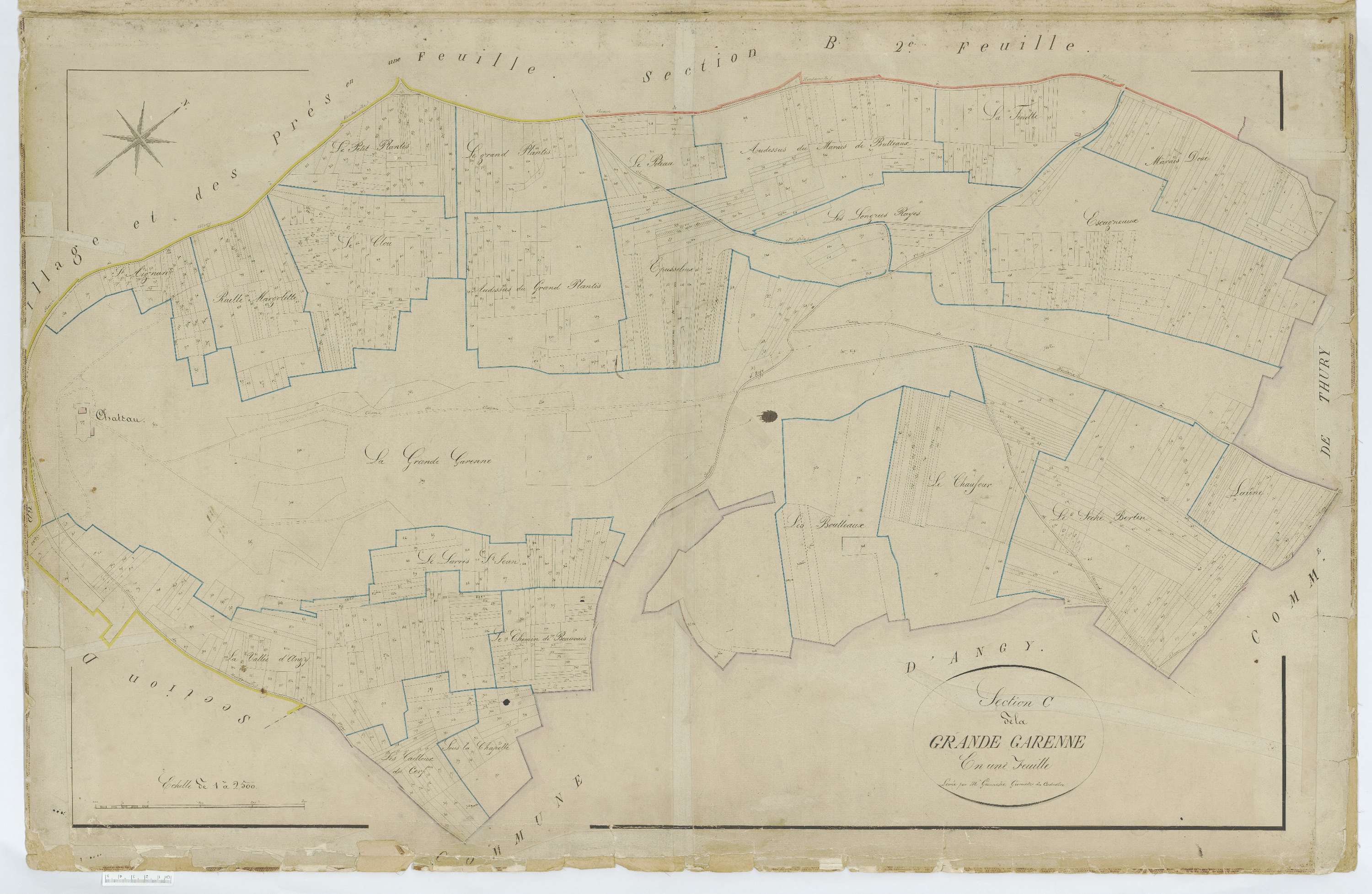Hondainville - Cadastre napoléonien, section C