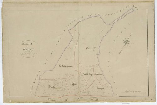 Hondainville - Cadastre napoléonien, section B1