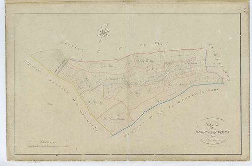 Hondainville - Cadastre napoléonien, section B2
