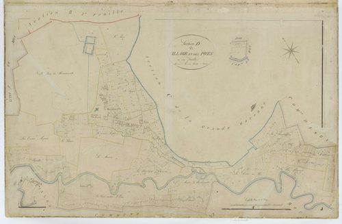 Hondainville - Cadastre napoléonien, section D