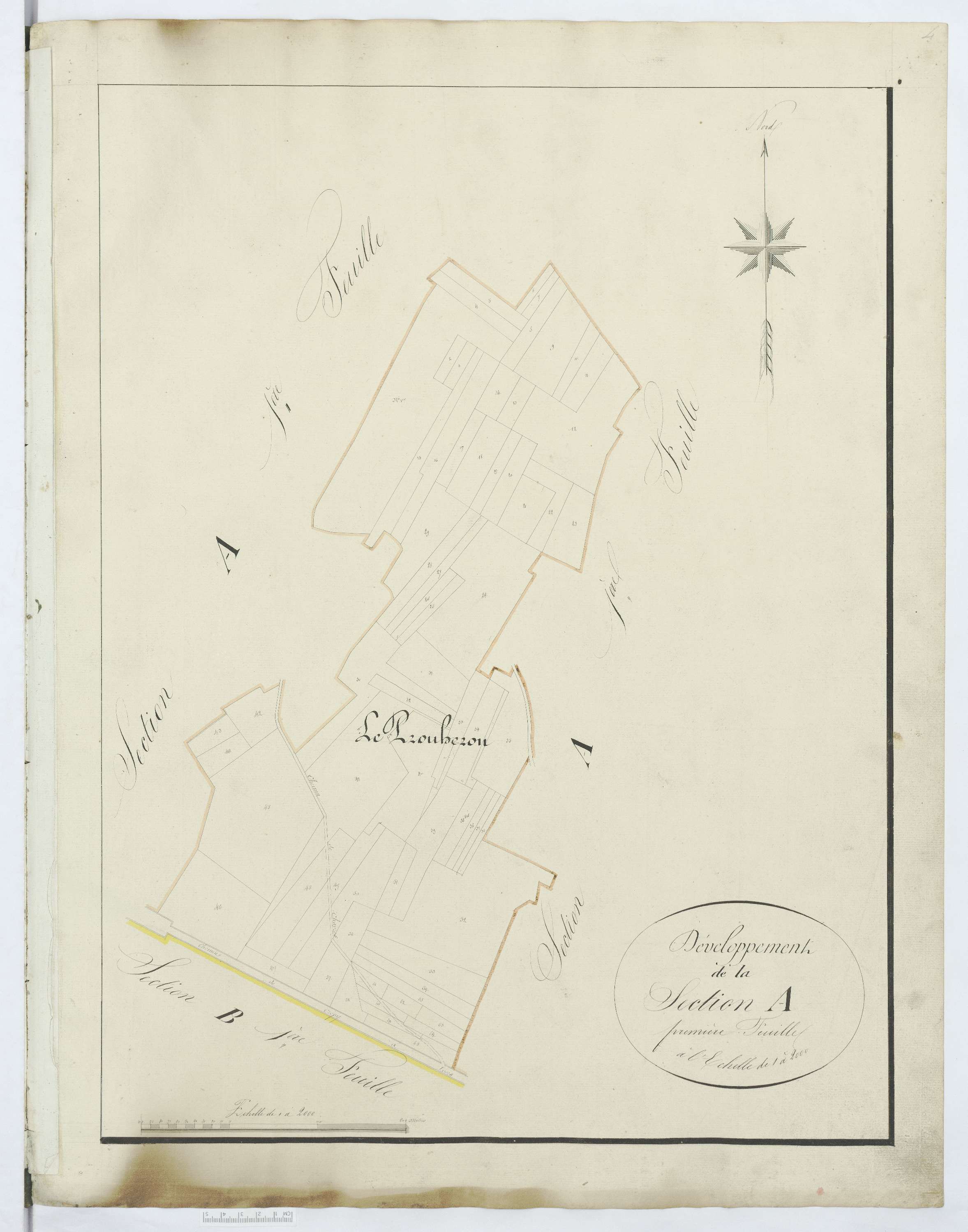 Ivors - Cadastre napoléonien, section A1