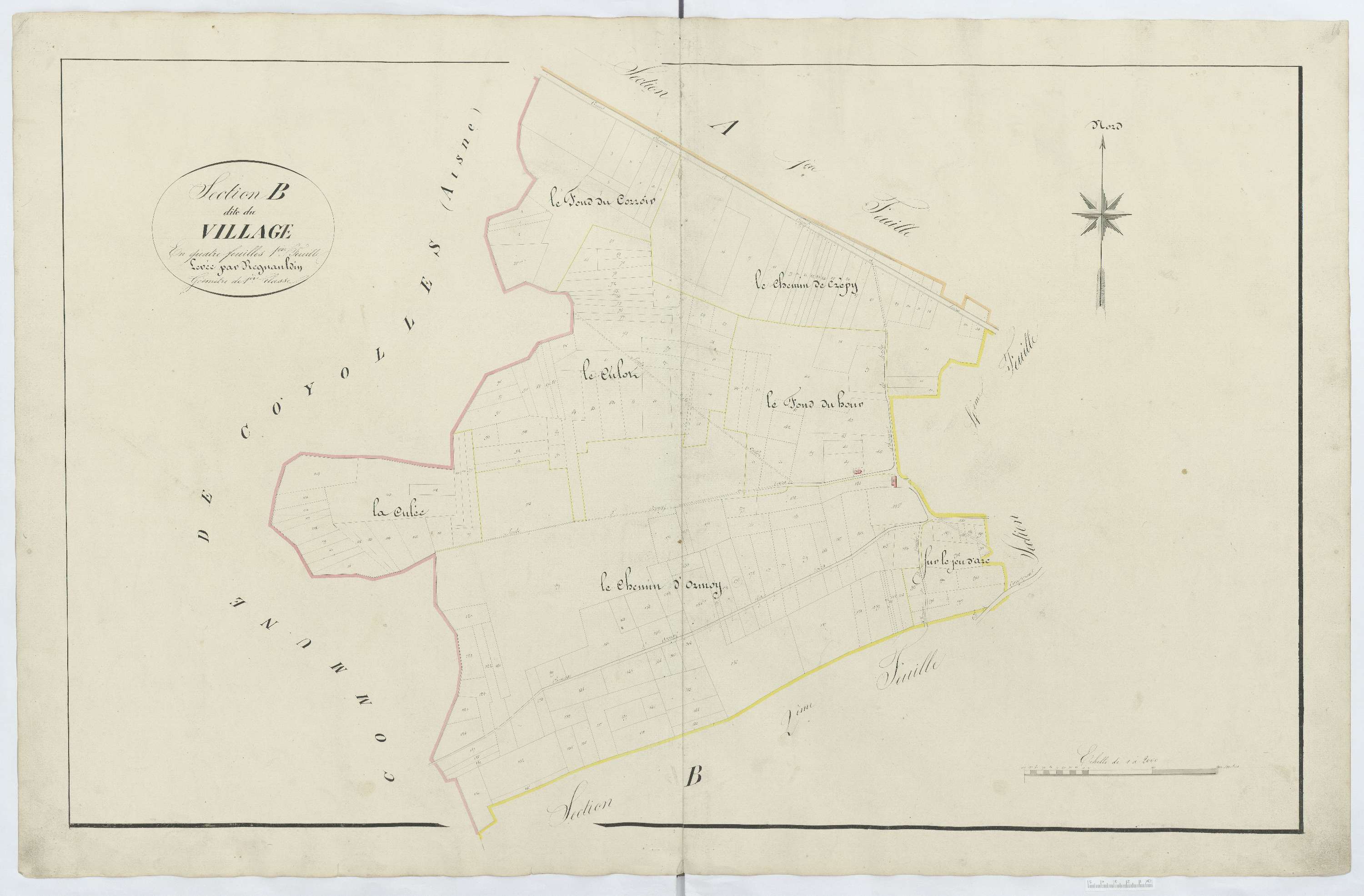 Ivors - Cadastre napoléonien, section B1