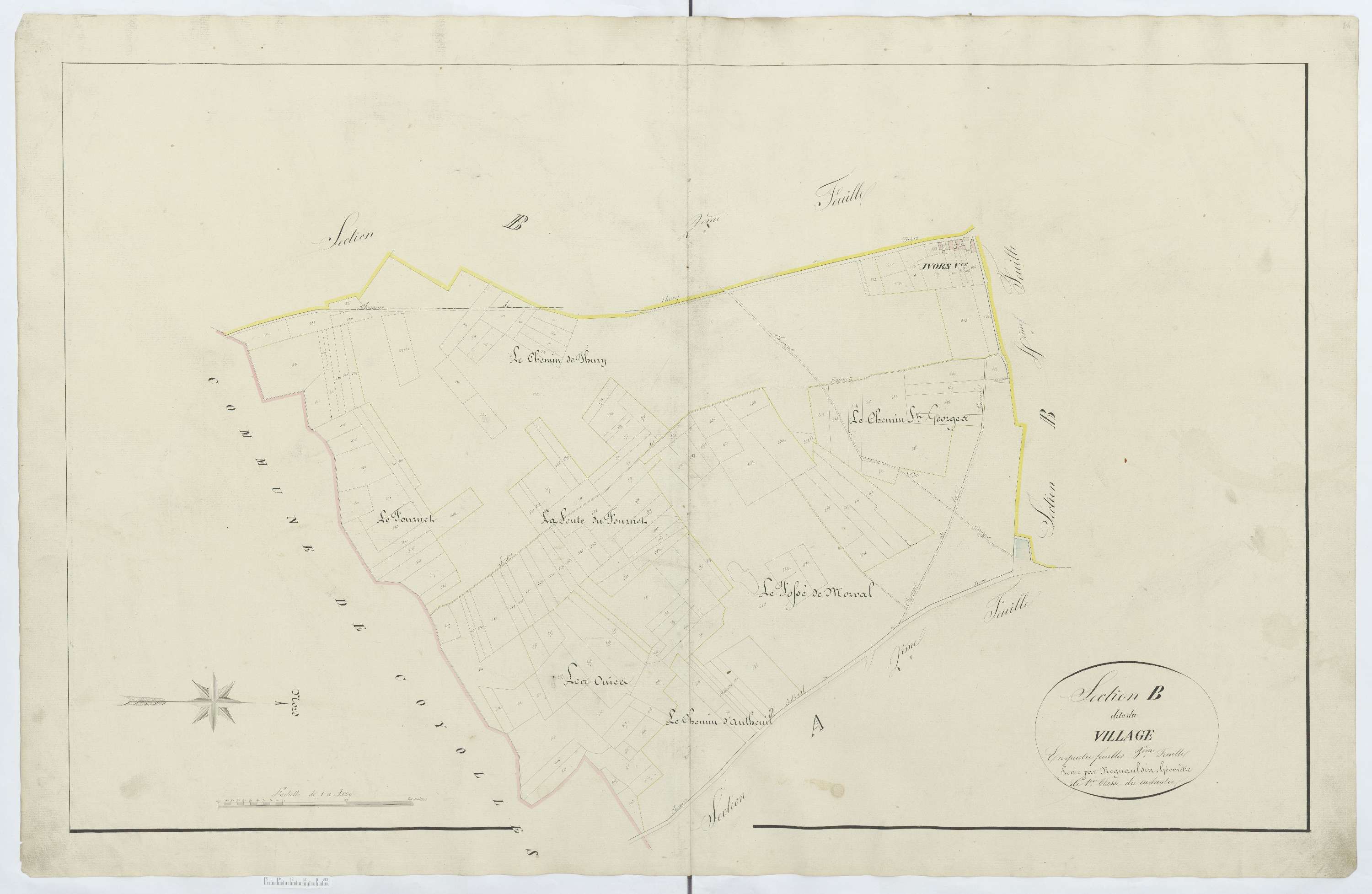 Ivors - Cadastre napoléonien, section B3