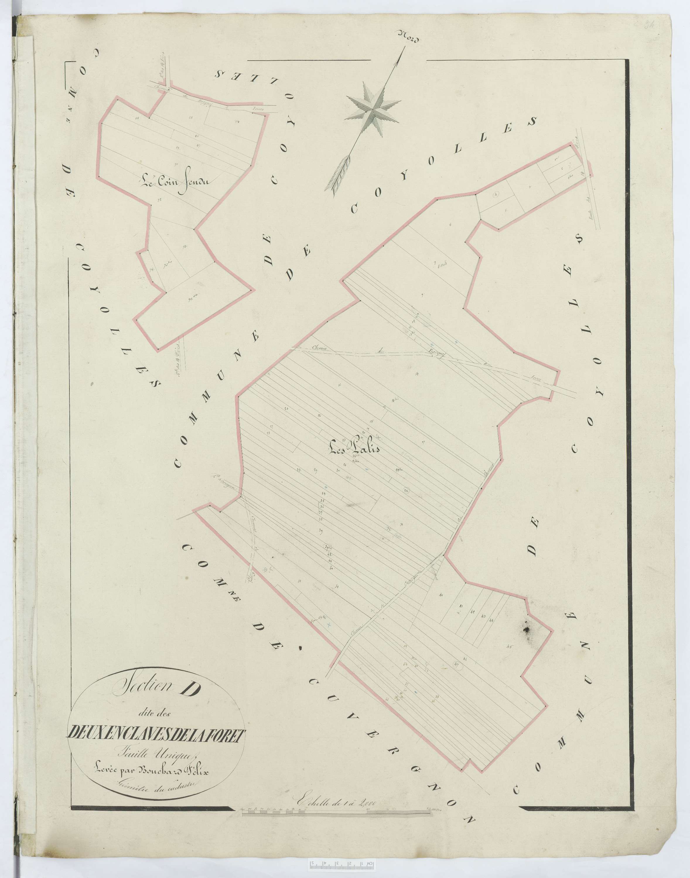 Ivors - Cadastre napoléonien, section D