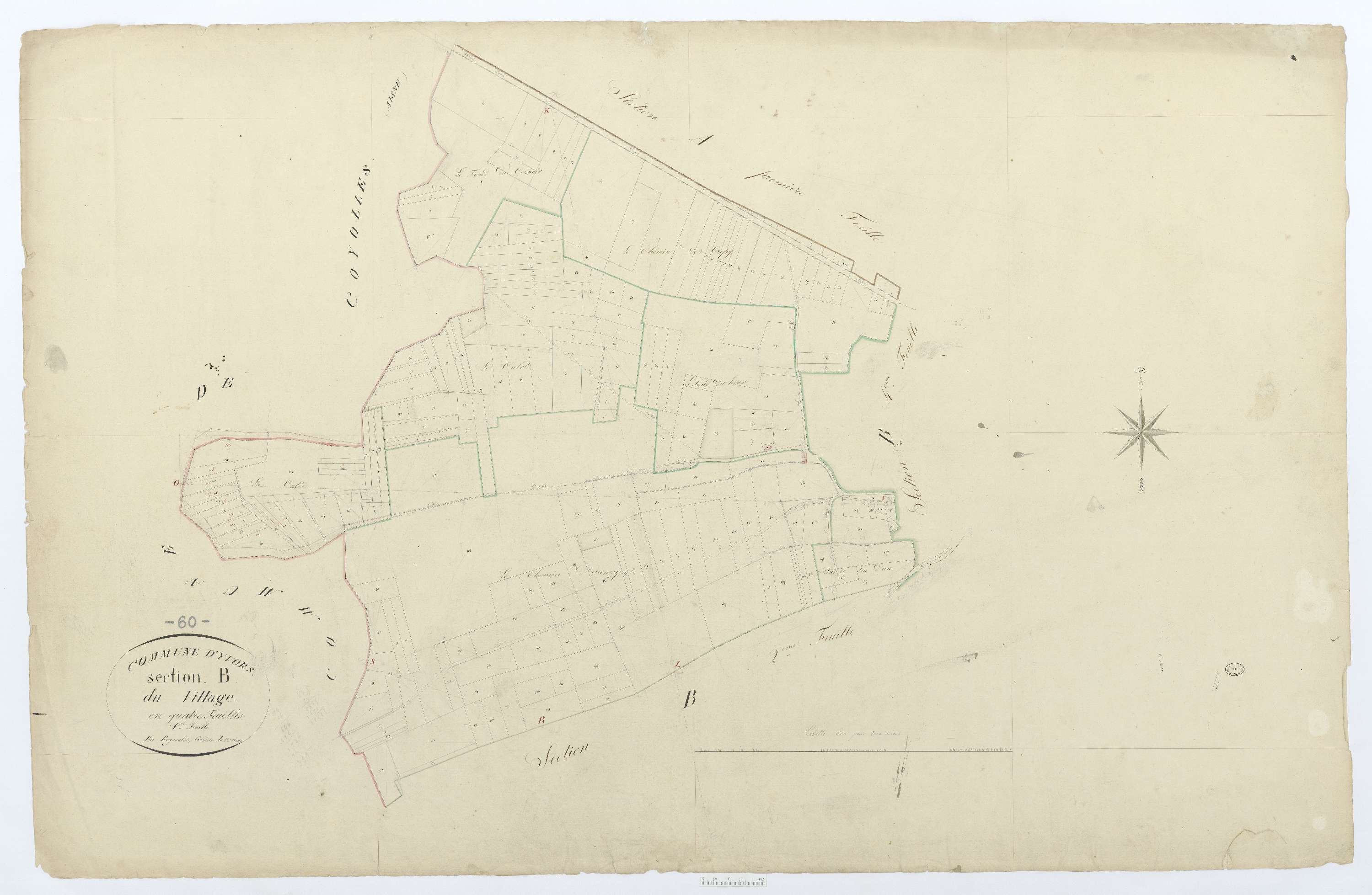 Ivors - Cadastre napoléonien, section B1