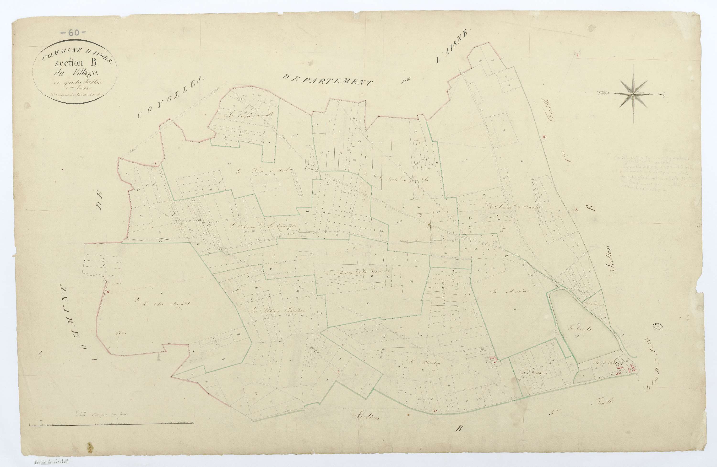 Ivors - Cadastre napoléonien, section B2