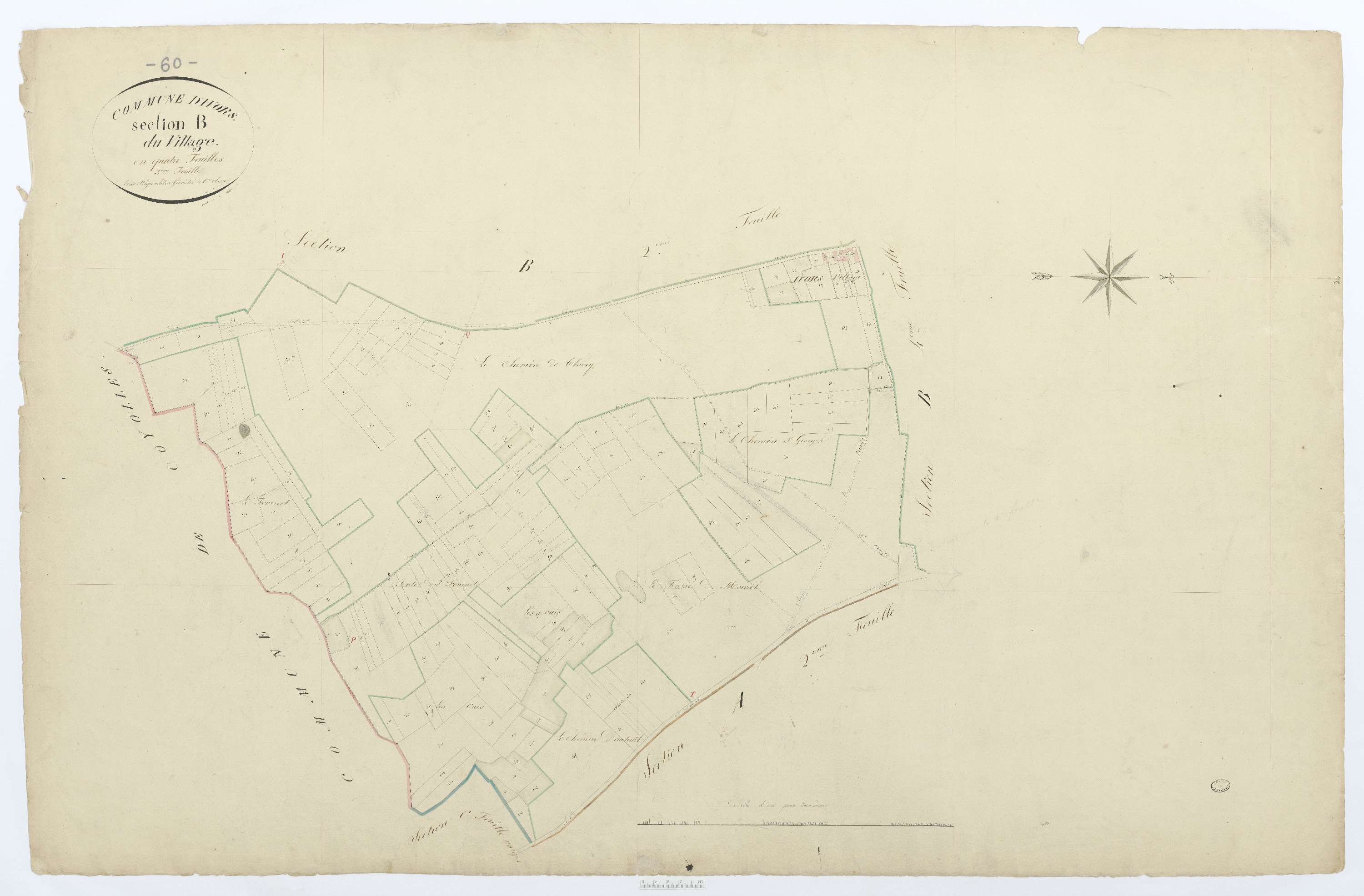 Ivors - Cadastre napoléonien, section B3