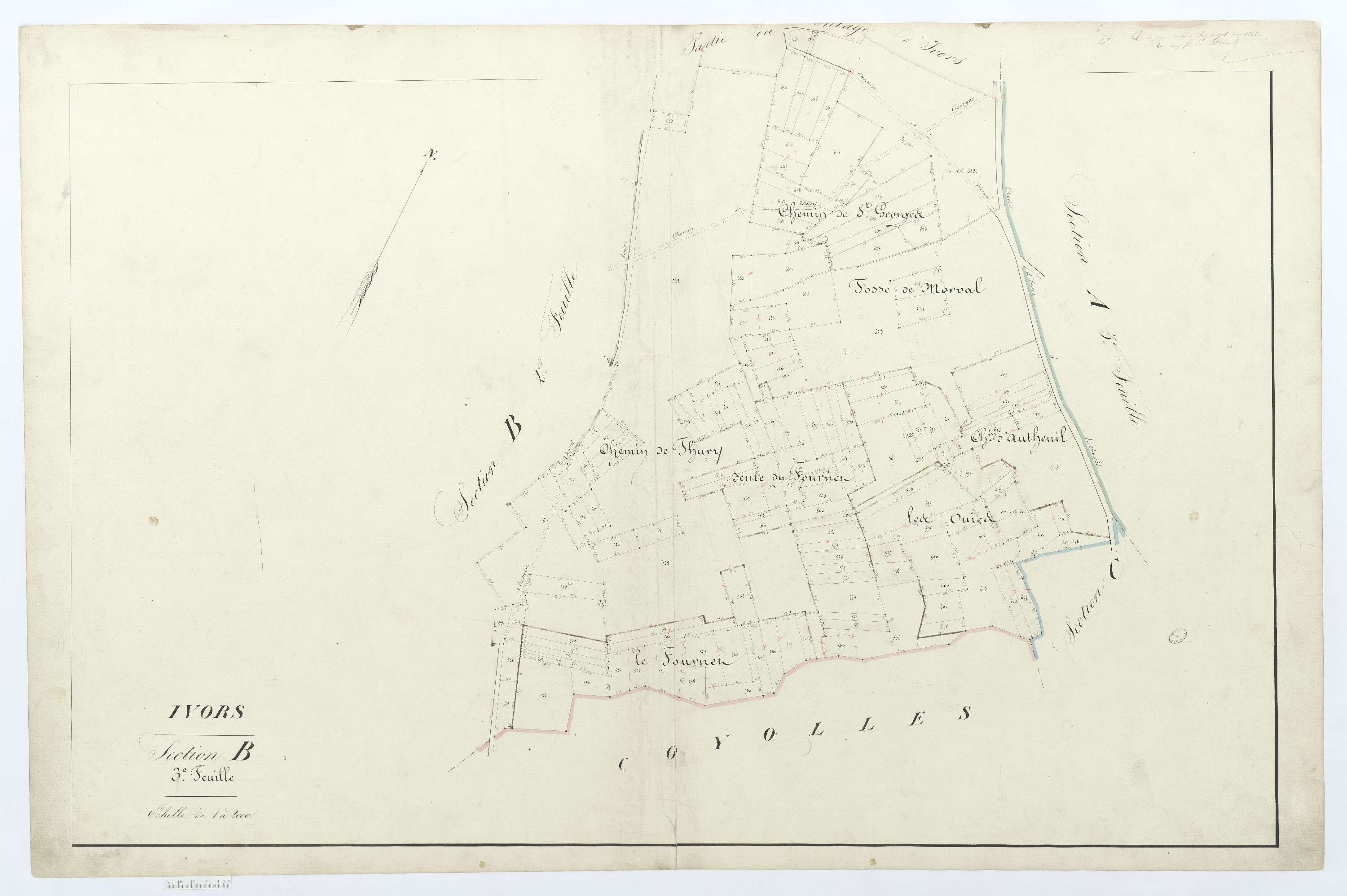 Ivors - Cadastre napoléonien, section B3