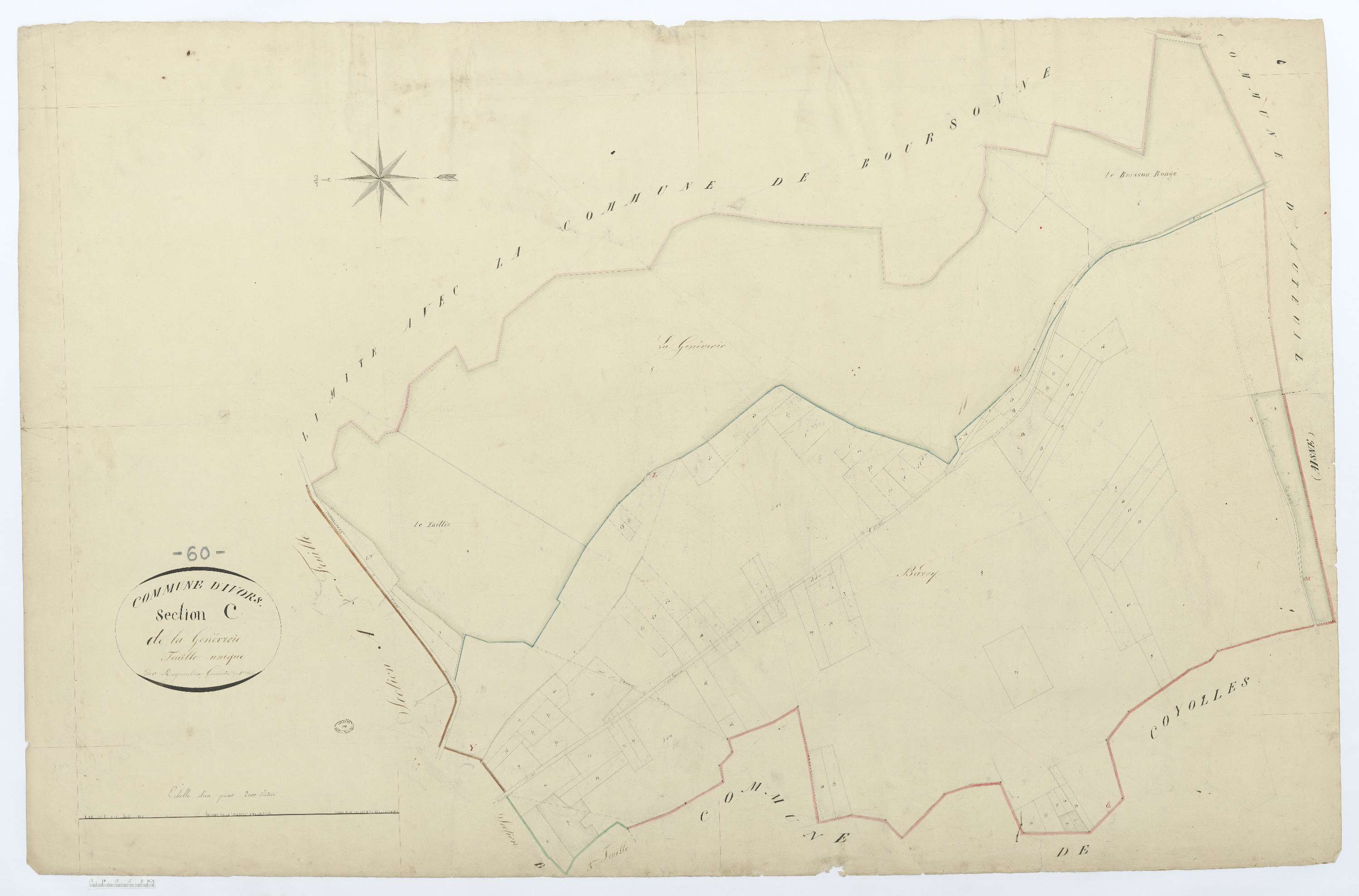 Ivors - Cadastre napoléonien, section C, feuille unique