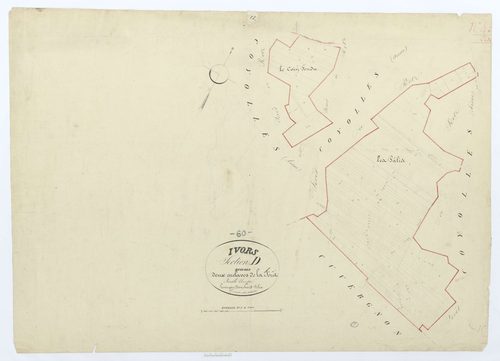 Ivors - Cadastre napoléonien, section D, feuille unique