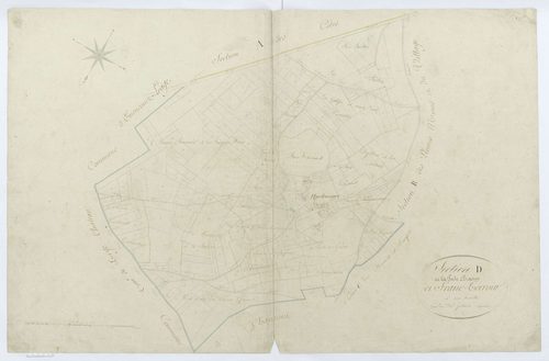 Jaméricourt - Cadastre napoléonien, section D
