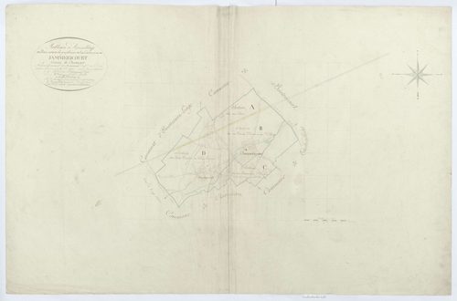 Jaméricourt - Cadastre napoléonien, tableau d'assemblage