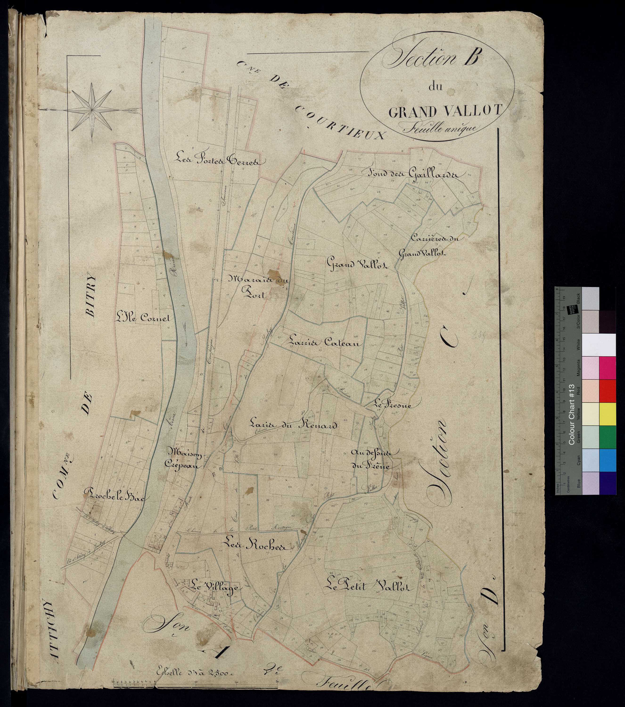Jaulzy - Cadastre napoléonien, section B