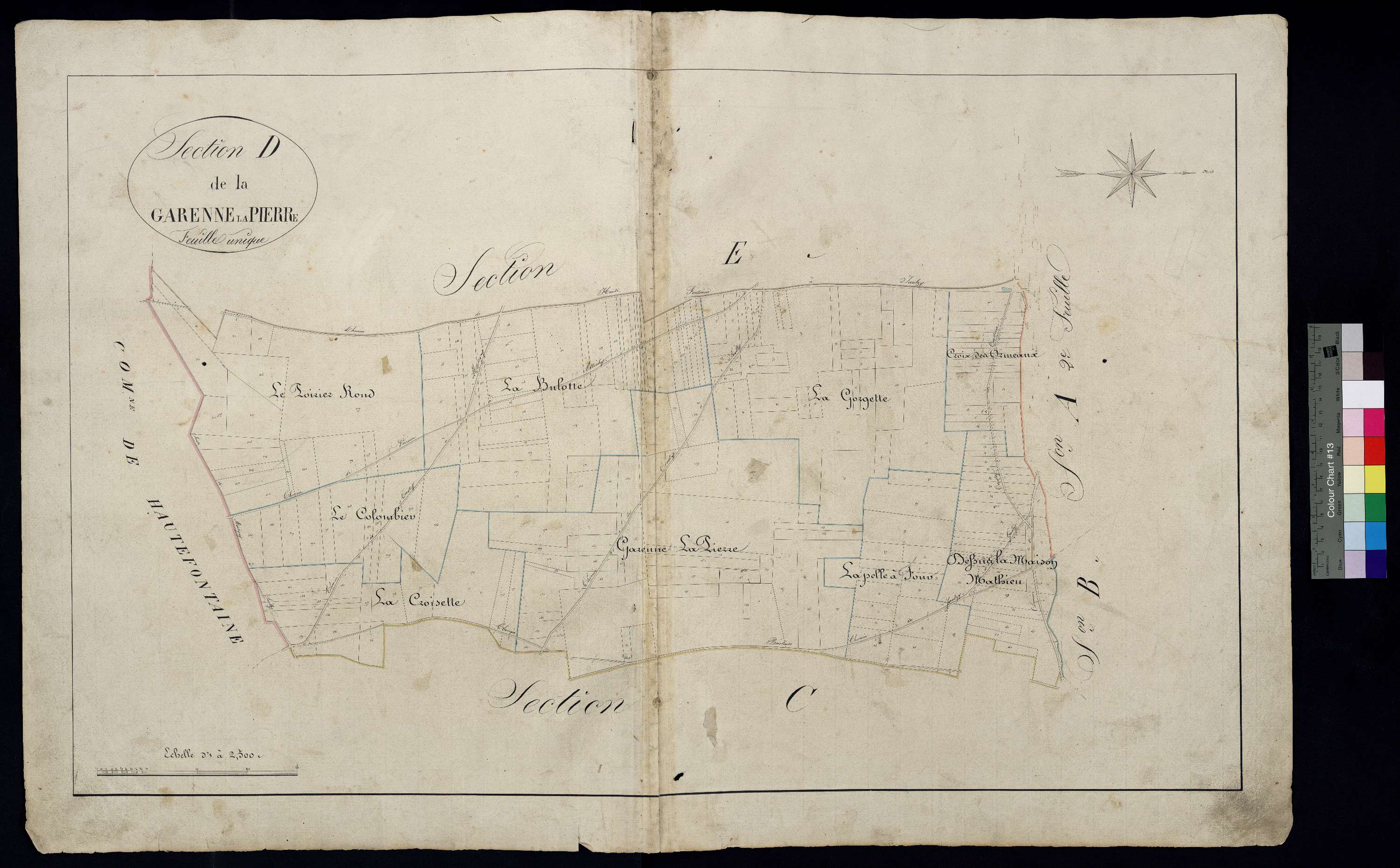 Jaulzy - Cadastre napoléonien, section D