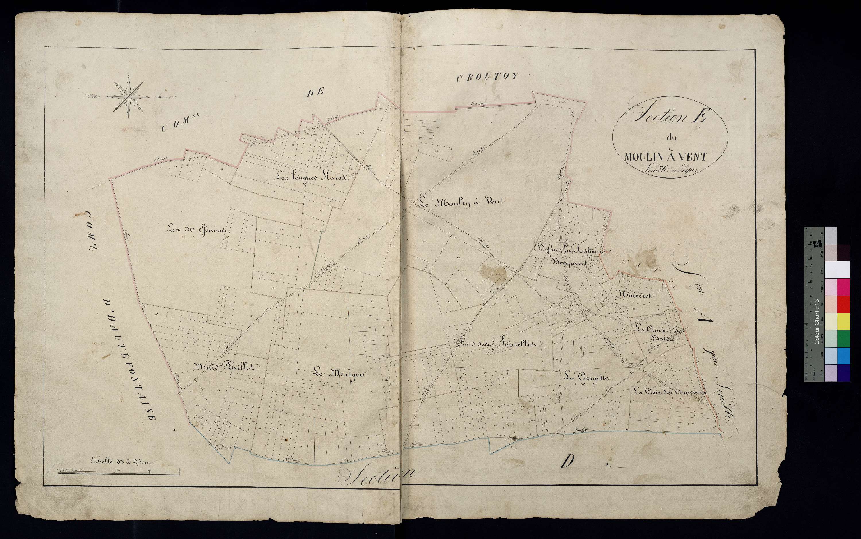 Jaulzy - Cadastre napoléonien, section E
