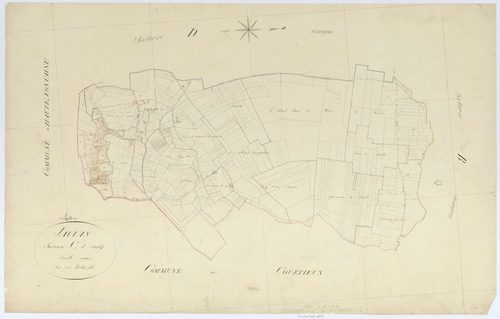 Jaulzy - Cadastre napoléonien, section C, feuille unique
