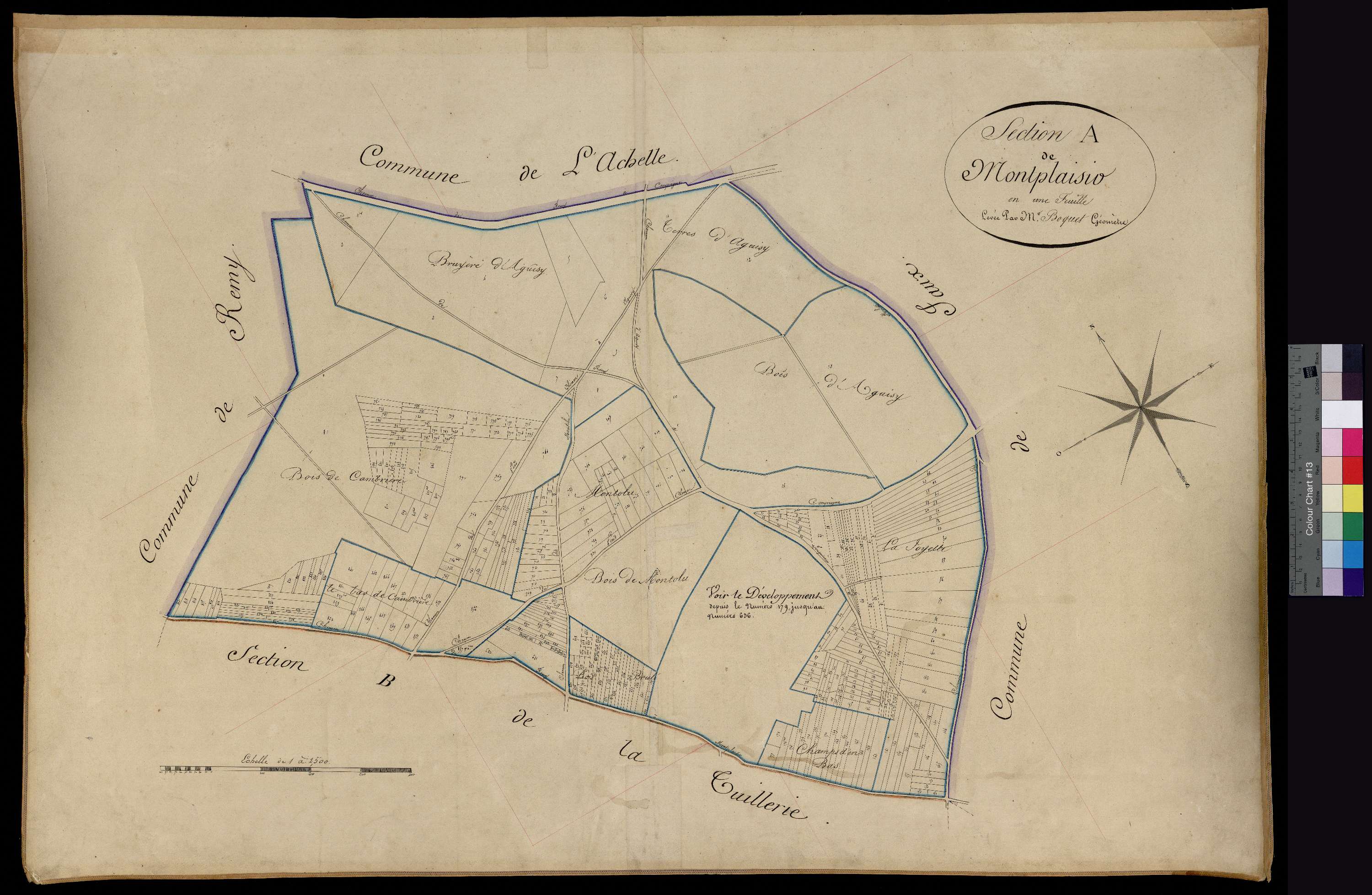 Jonquières - Cadastre napoléonien, section A