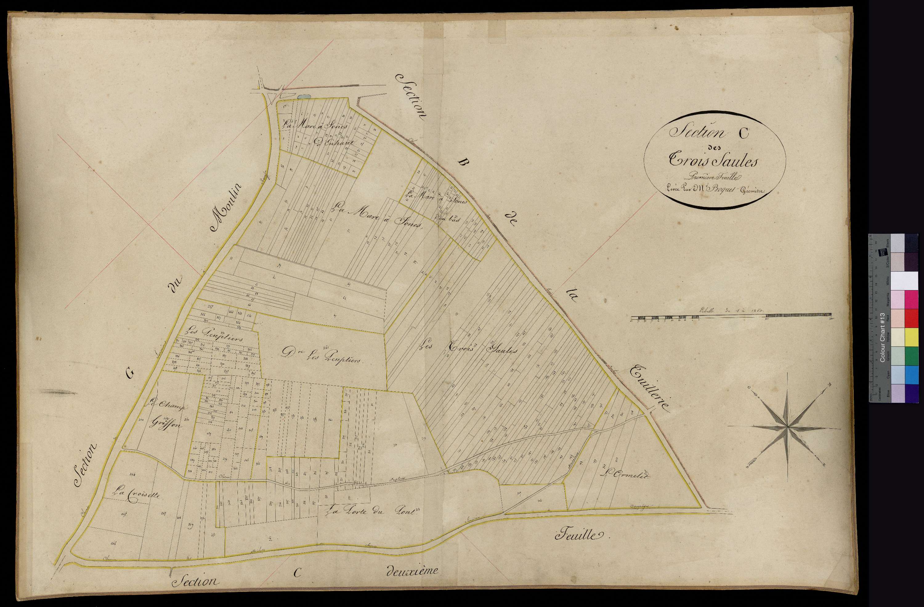 Jonquières - Cadastre napoléonien, section C1