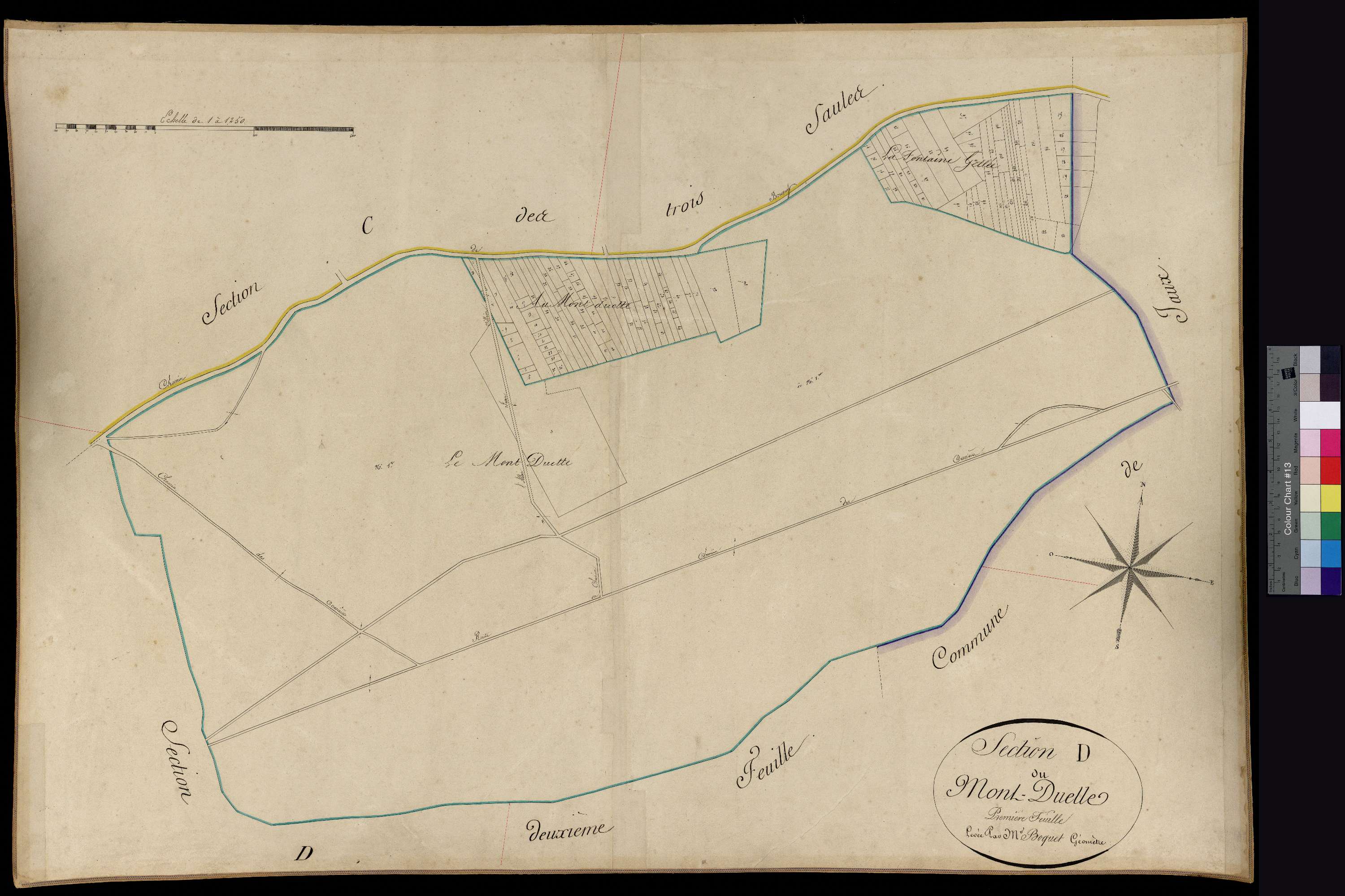 Jonquières - Cadastre napoléonien, section D1