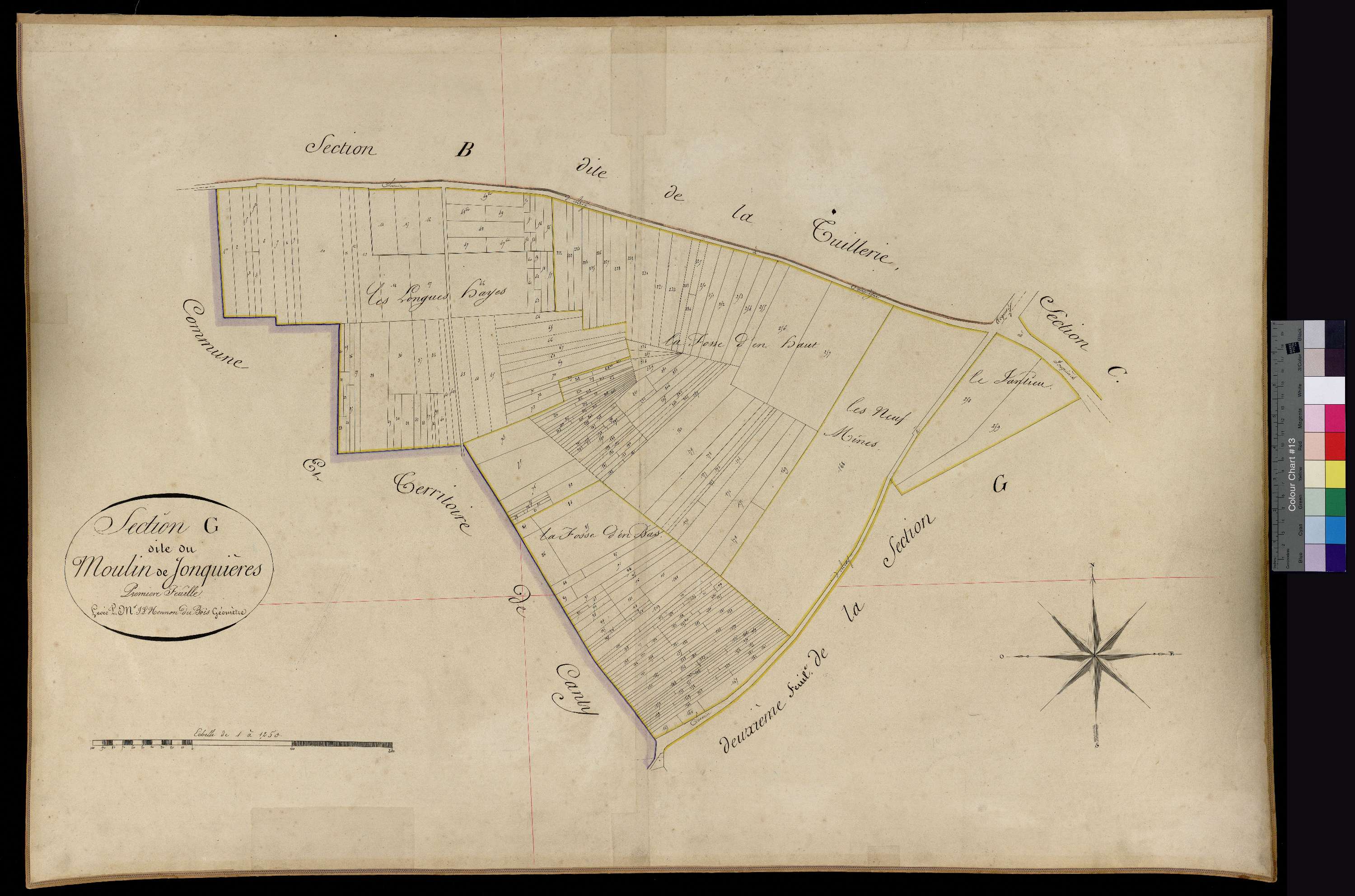 Jonquières - Cadastre napoléonien, section G1
