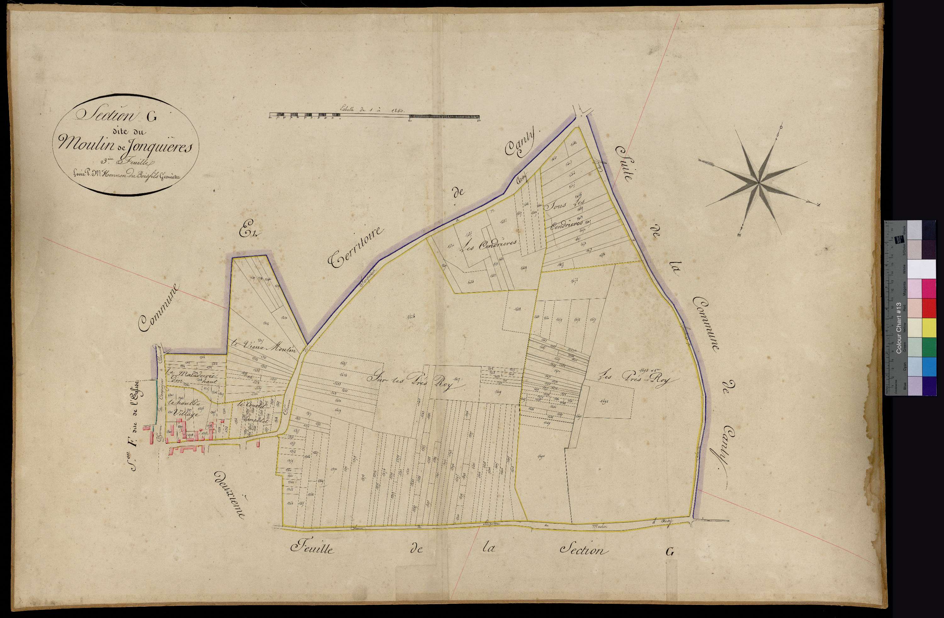 Jonquières - Cadastre napoléonien, section G3