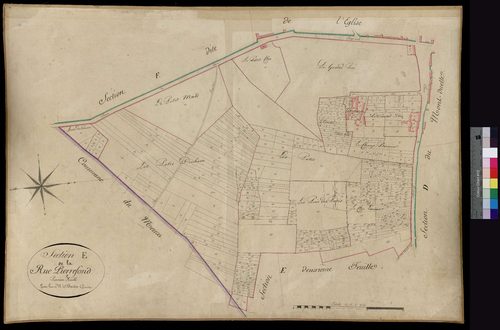 Jonquières - Cadastre napoléonien, section E1