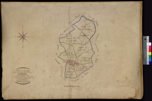 Jonquières - Cadastre napoléonien, tableau d'assemblage