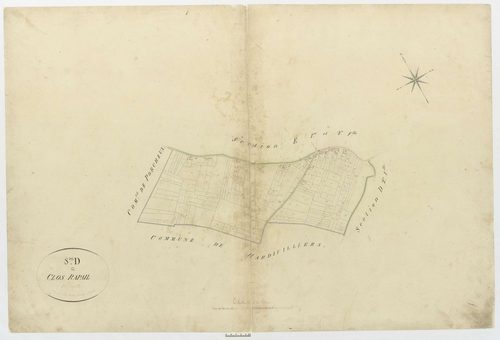 Jouy-sous-Thelle - Cadastre napoléonien, section D1