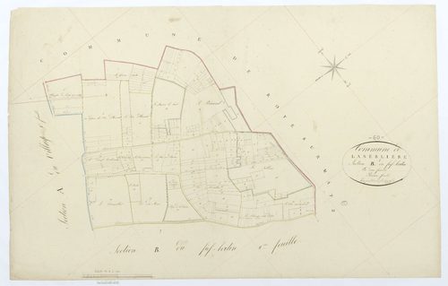 Berlière - Cadastre napoléonien, section B1