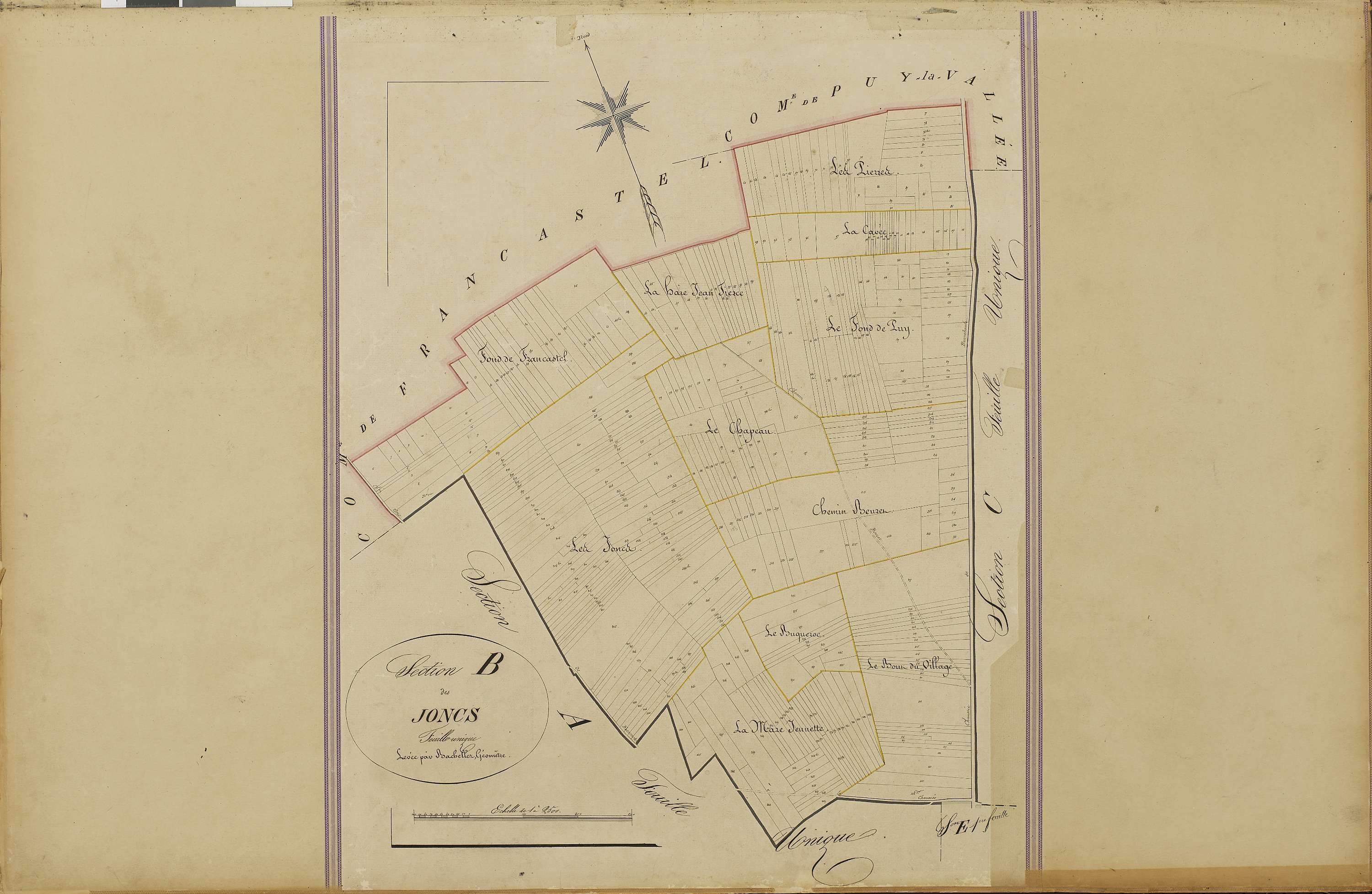 Lachaussée-du-Bois-d'Écu - Cadastre napoléonien, section B