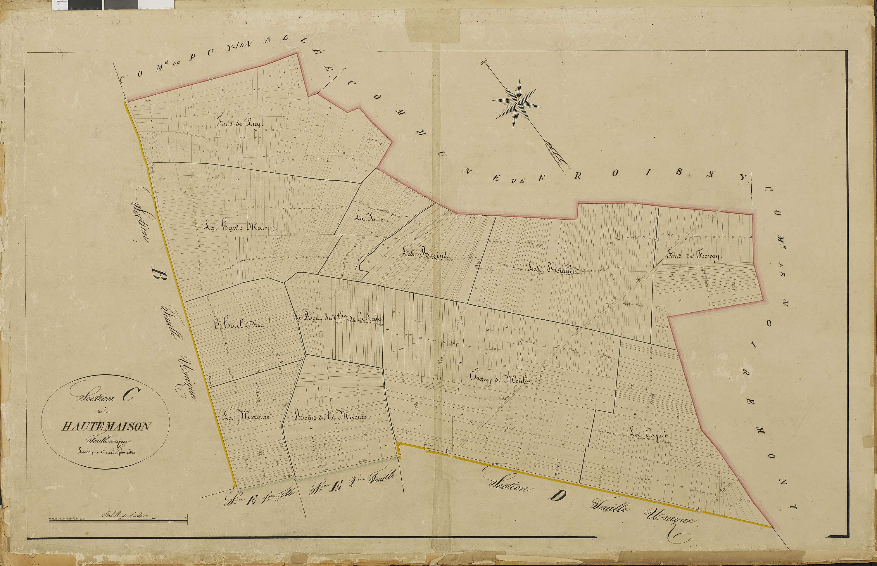 Lachaussée-du-Bois-d'Écu - Cadastre napoléonien, section C