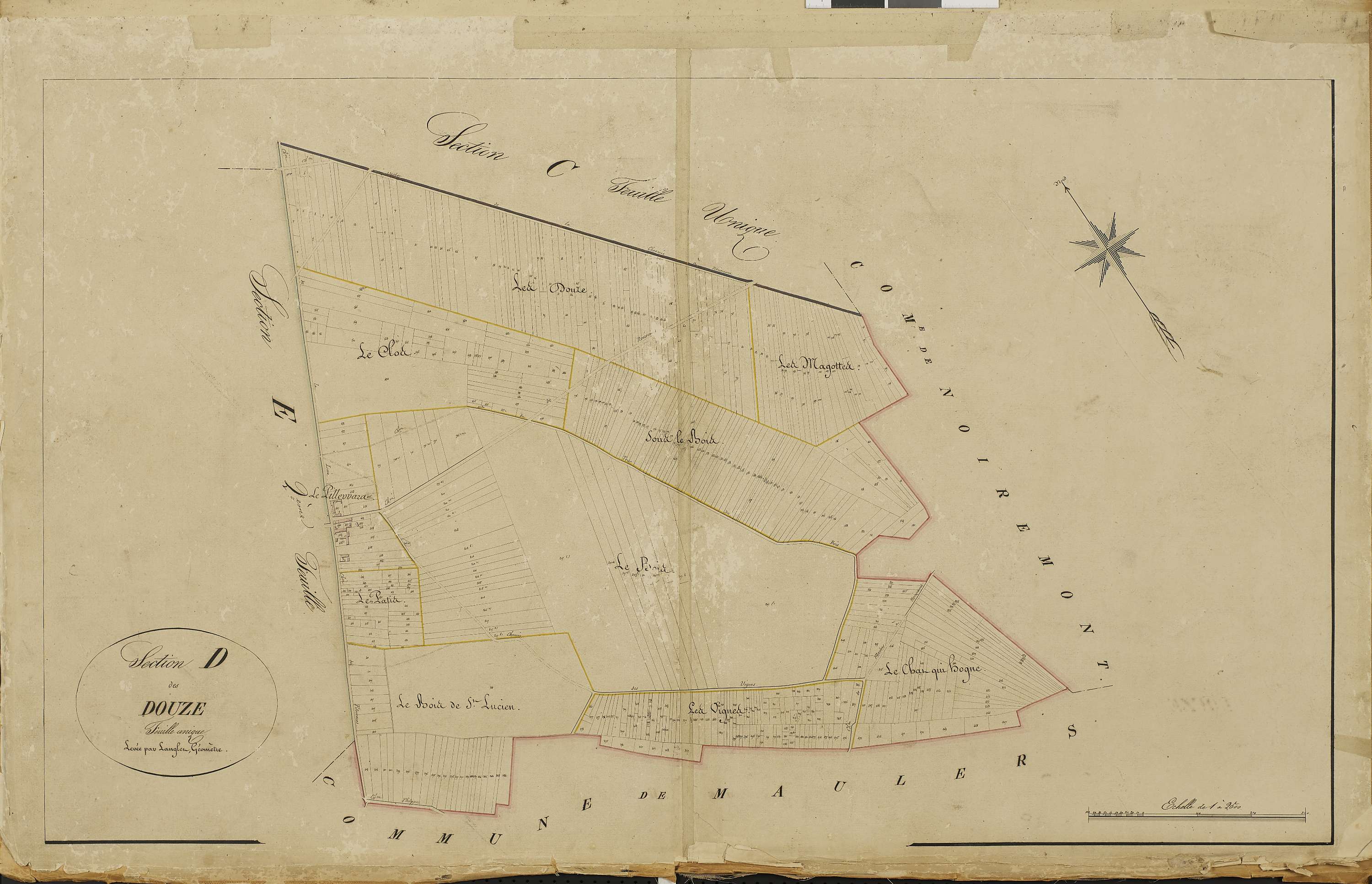 Lachaussée-du-Bois-d'Écu - Cadastre napoléonien, section D