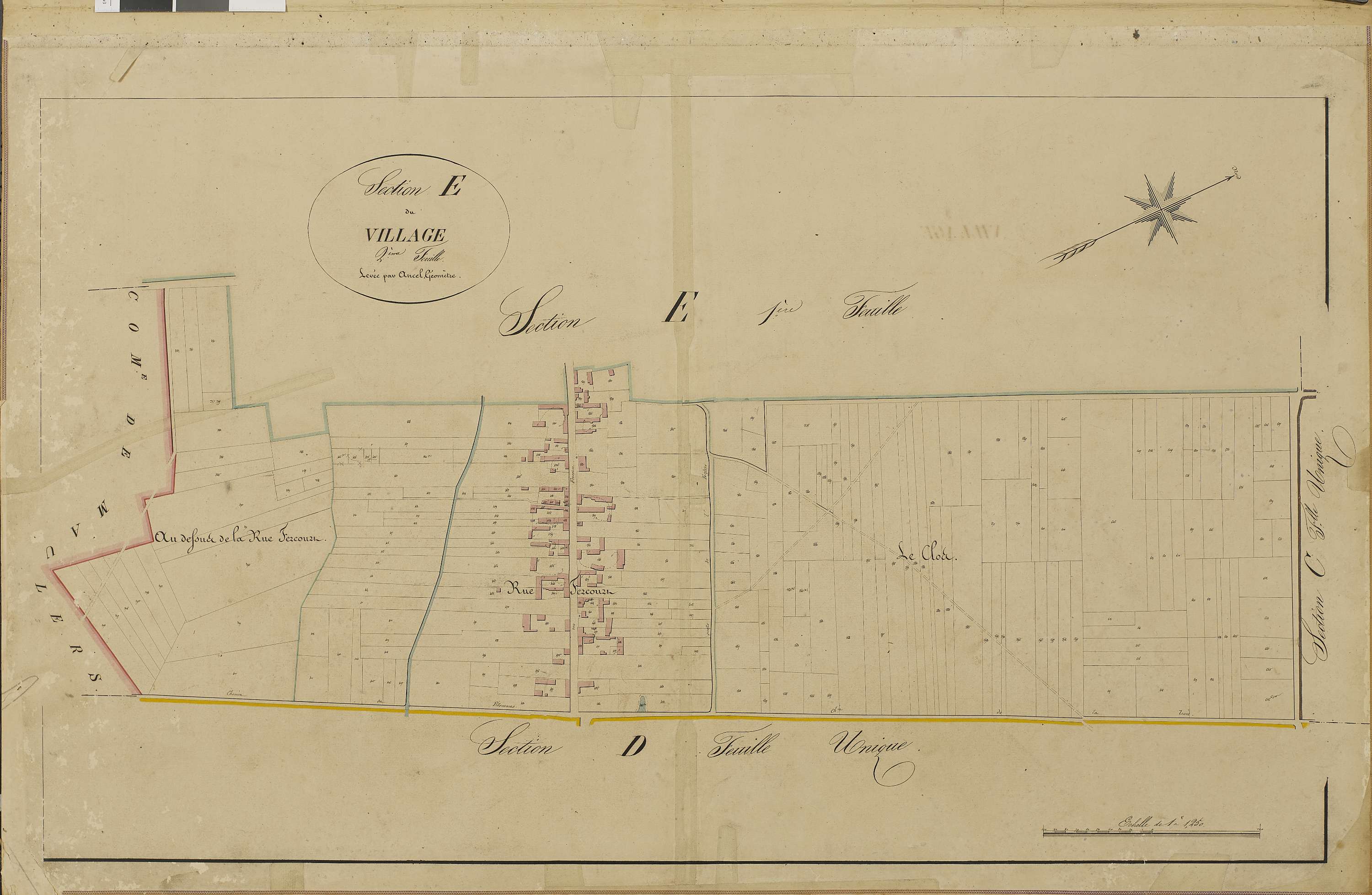 Lachaussée-du-Bois-d'Écu - Cadastre napoléonien, section E2