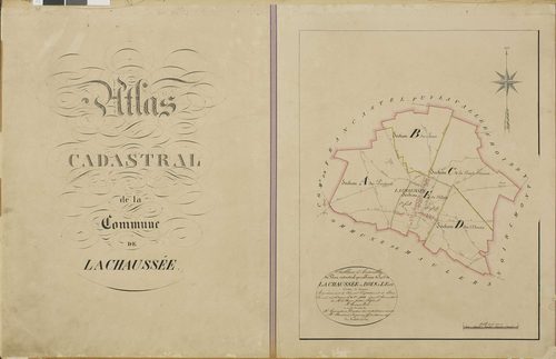 Lachaussée-du-Bois-d'Écu - Cadastre napoléonien, tableau d'assemblage