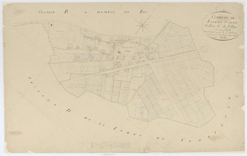 Lacroix-Saint-Ouen - Cadastre napoléonien, section C, feuille unique