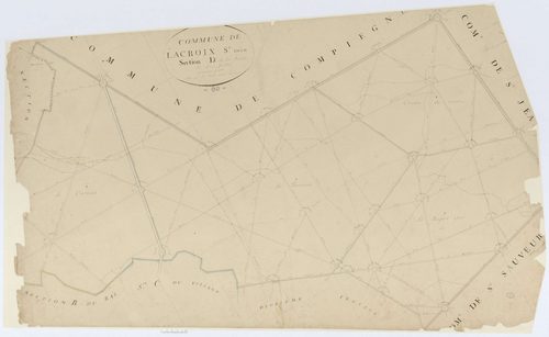 Lacroix-Saint-Ouen - Cadastre napoléonien, section D1