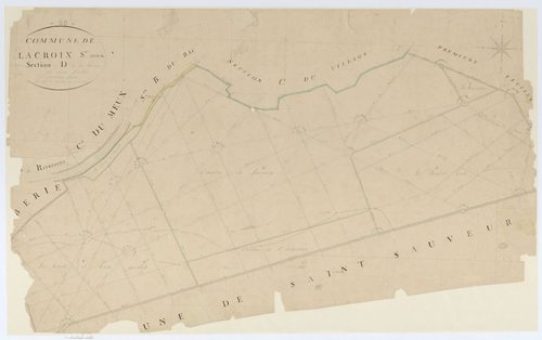 Lacroix-Saint-Ouen - Cadastre napoléonien, section D2